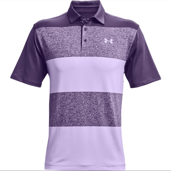 Under Armour Other - Under Armour Men’s The Playoff Polo Bodega Purple Stripe Size XL